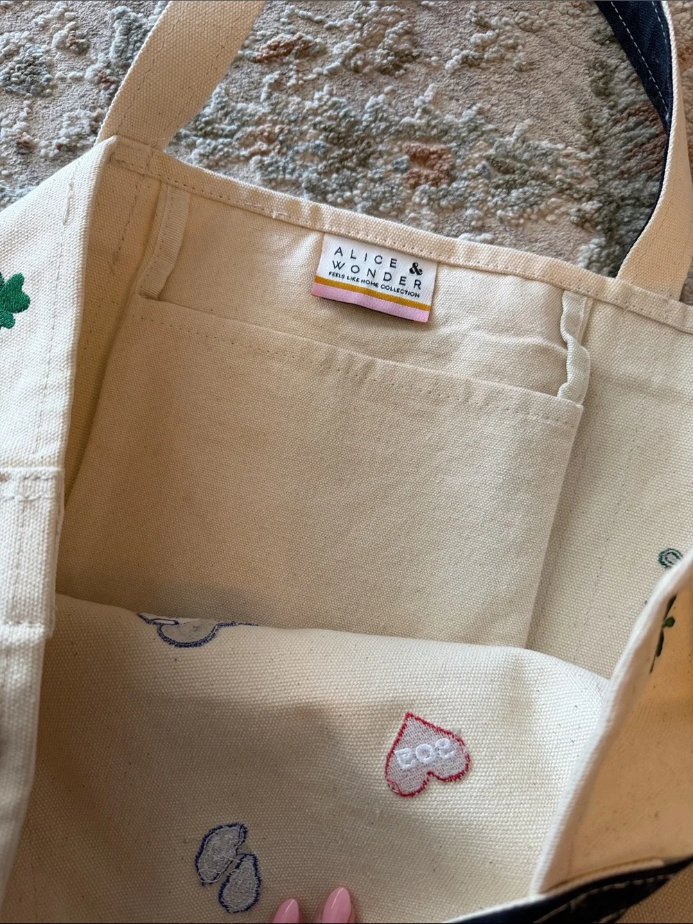 Boston Tote Bag! Alice & Wonder - Picture 6 of 8